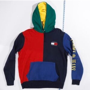 Tommy Jeans ‘90s Colourblock Hoodie Size Large💙❤️💚💛🤍